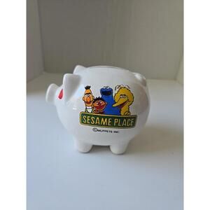 Sesame Place Piggy Bank Vintage Muppets Inc